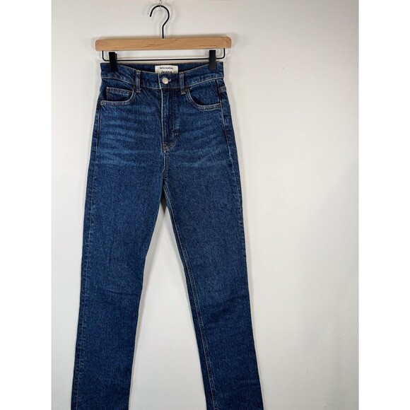 Reformation Womens Jeans Blue Huntington Denim Liza High Rise Straight Size 24 - Picture 6 of 10
